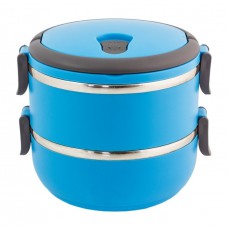 Δοχείο φαγητού AG479B με επένδυση inox, σετ 2τμχ, μπλε