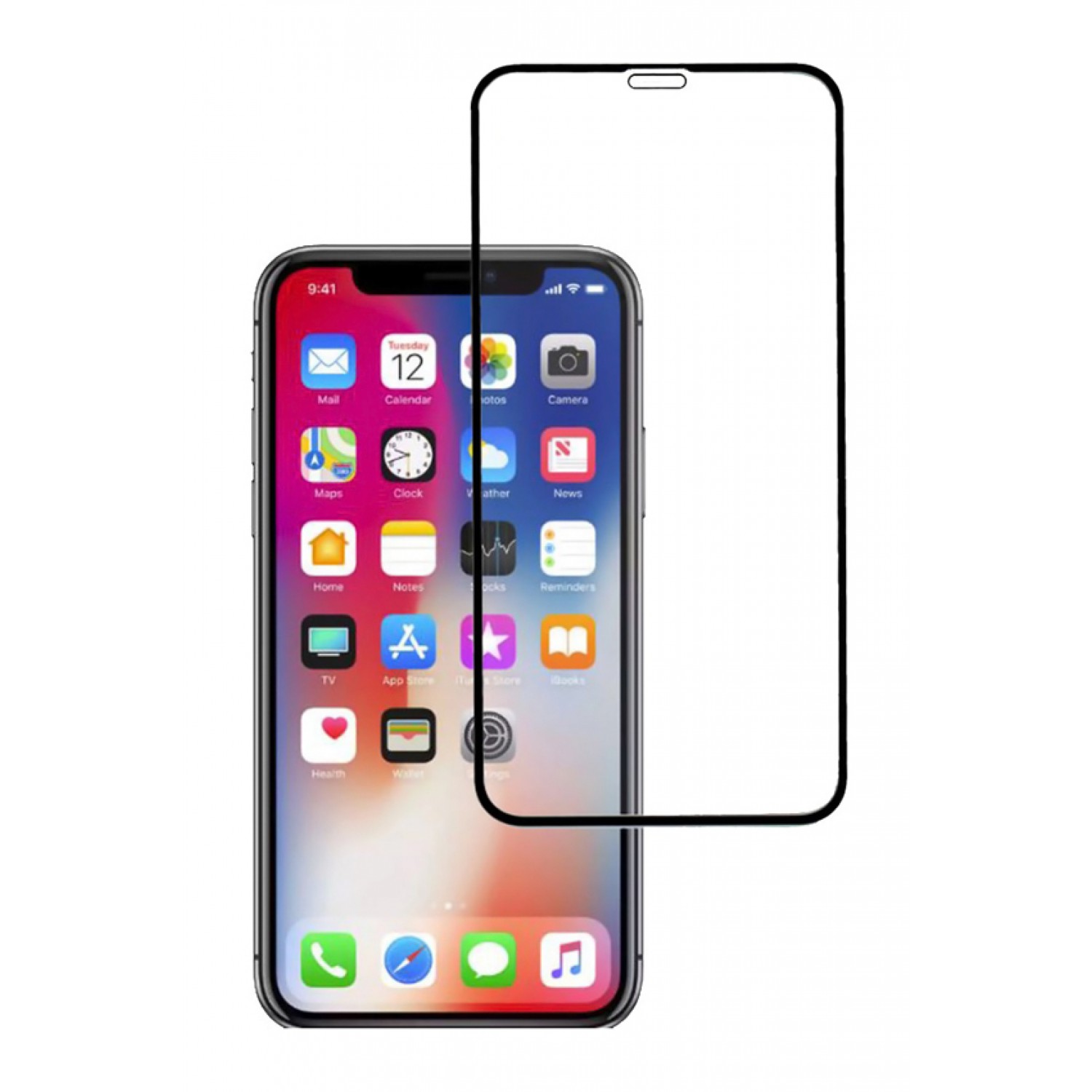 POWERTECH Tempered Glass 5D, Full Glue, iPhone 11, μαύρο POWERTECH Tempered Glass 5D, Full Glue, iPhone 11, μαύρο
