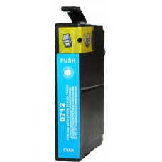 Συμβατο InkJet για Epson No 712, 13ml, Cyan