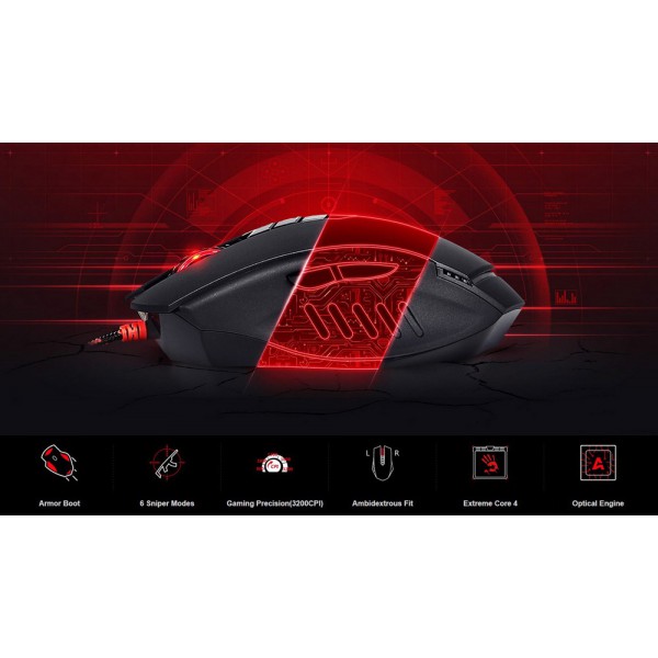 BLOODY ενσύρματο Gaming ποντίκι BLD-V8MA, oπτικό, 3200 CPI, 8 πλήκτρα BLOODY ενσύρματο Gaming ποντίκι BLD-V8MA, oπτικό, 3200 CPI, 8 πλήκτρα