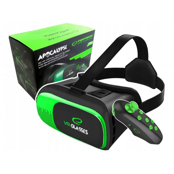 ESPERANZA 3D VR glasses EGV300R για smartphone έως 6", με BT controller ESPERANZA 3D VR glasses EGV300R για smartphone έως 6", με BT controller