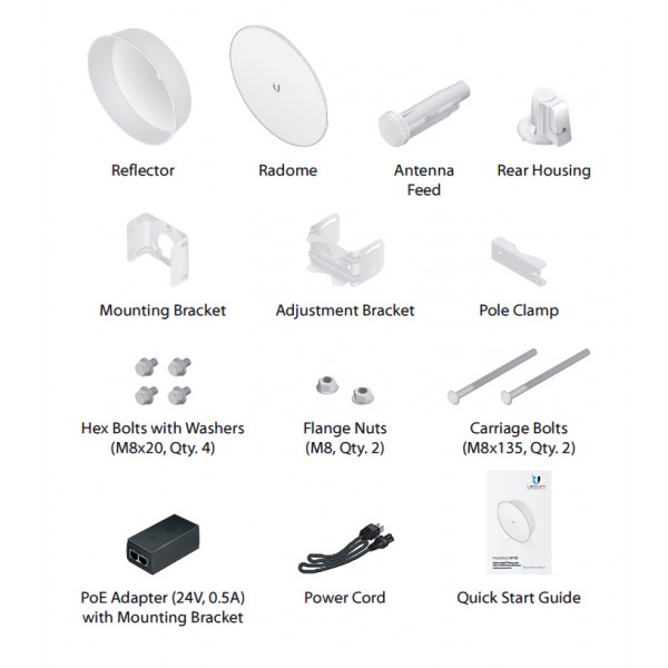 UBIQUITI Access point PBE-M5-300-ISO, outdoor, 5GHz, 2x22dBi, AirMAX ISO