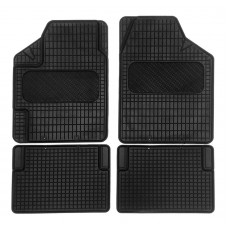 AMIO σετ πατάκια αυτοκινήτου RCM-01, 47x68cm & 48x36cm, universal, μαύρο