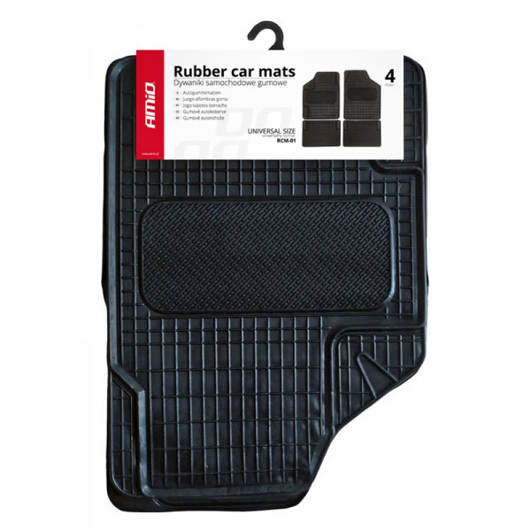 AMIO σετ πατάκια αυτοκινήτου RCM-01, 47x68cm & 48x36cm, universal, μαύρο AMIO σετ πατάκια αυτοκινήτου RCM-01, 47x68cm & 48x36cm, universal, μαύρο