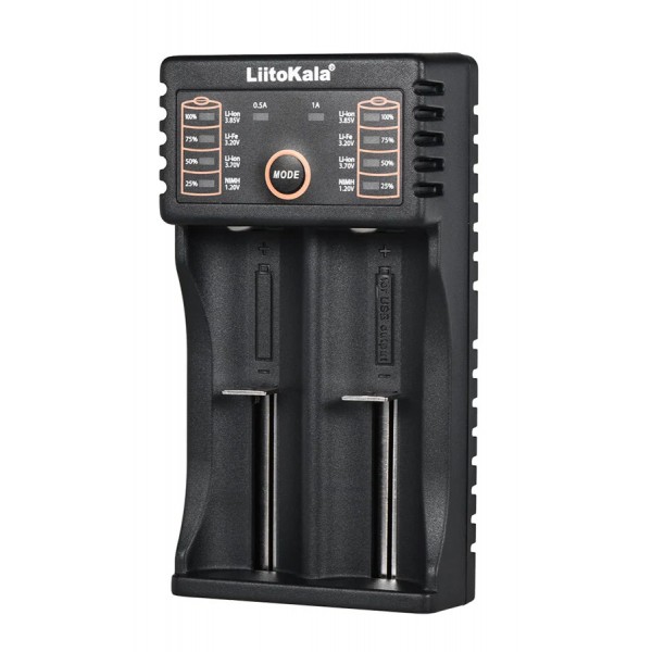 LIITOKALA φορτιστής LII-202 για μπαταρίες NiMH/CD, Li-Ion, IMR, 2 slots LIITOKALA φορτιστής LII-202 για μπαταρίες NiMH/CD, Li-Ion, IMR, 2 slots