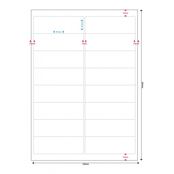 MEDIARANGE Ετικέτες πολλαπλών χρήσεων MRINK147, 99.1x33.9mm, 800τμχ MEDIARANGE Ετικέτες πολλαπλών χρήσεων MRINK147, 99.1x33.9mm, 800τμχ