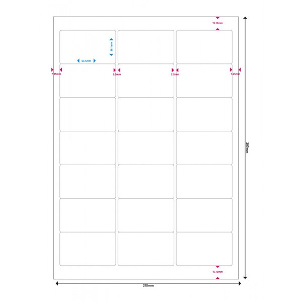MEDIARANGE Ετικέτες πολλαπλών χρήσεων MRINK148, 63.5x38.1mm, 1050τμχ MEDIARANGE Ετικέτες πολλαπλών χρήσεων MRINK148, 63.5x38.1mm, 1050τμχ