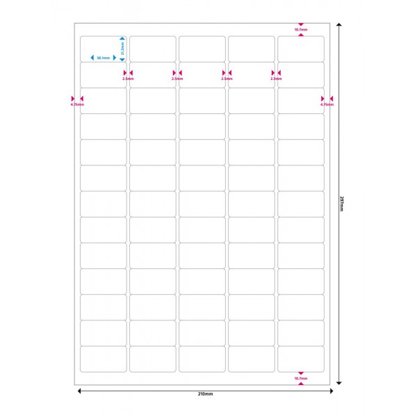 MEDIARANGE Ετικέτες πολλαπλών χρήσεων MRINK151, 38.1x21.2mm, 3250τμχ