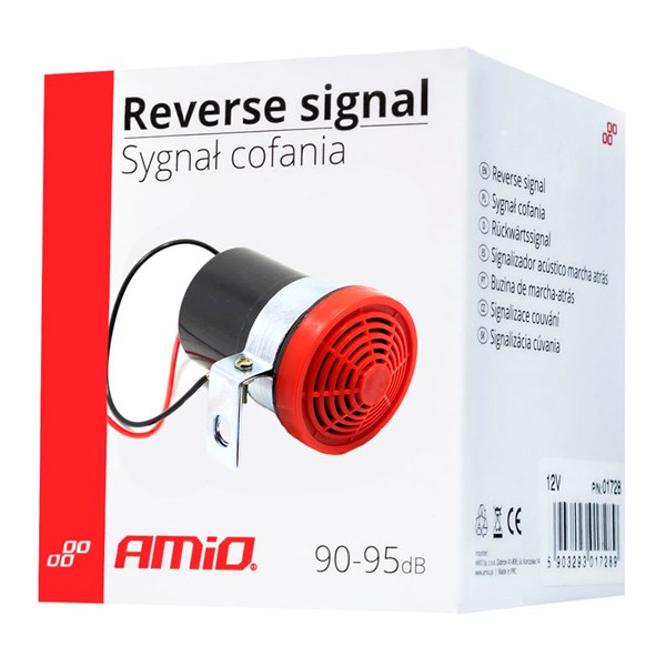 AMIO αλάρμ όπισθεν αυτοκινήτου 01728, 12V, 90-95dB