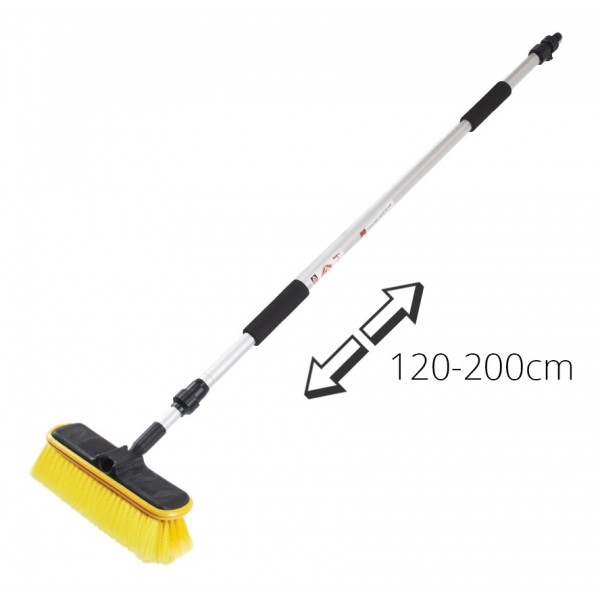 AMIO τηλεσκοπική βούρτσα αυτοκινήτου 01745, 120-200cm, κίτρινη