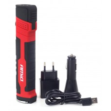 AMIO Τηλεσκοπικός φακός εργασίας 02172 επαναφορτιζόμενος, μαγνητική βάση