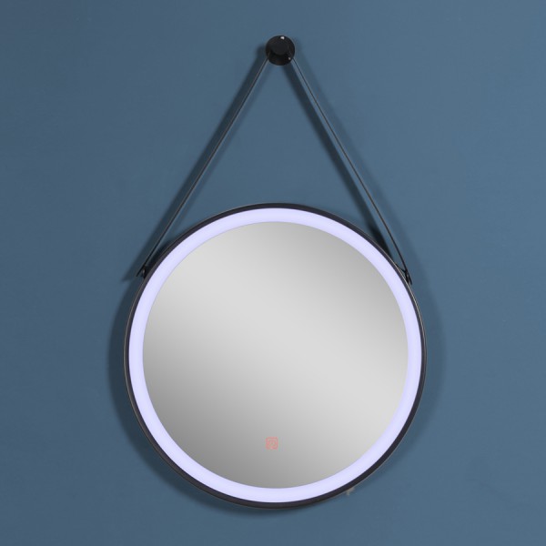 RAVENNA καθρέπτης μπάνιου LED Hilton Hanging, 7.5W, Φ60, μαύρος