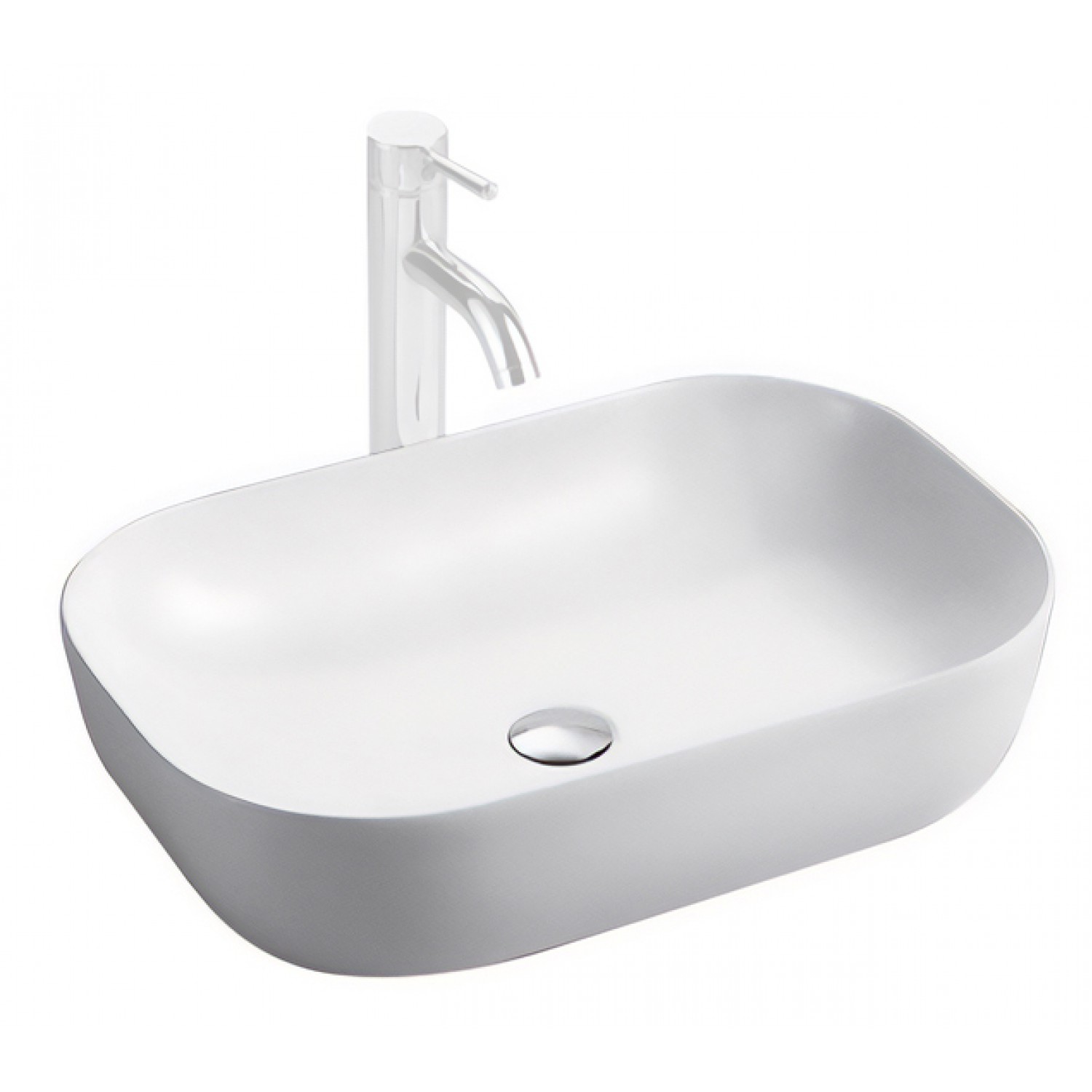 PYRAMIS νιπτήρας μπάνιου Artemisia 023017801, επικαθήμενος, λευκός