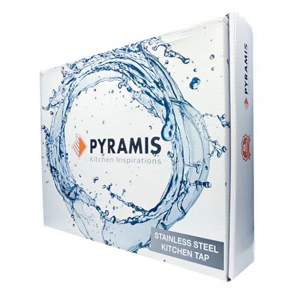 PYRAMIS μπαταρία κουζίνας Cecilia 090917301, 1/2", ανοξείδωτη, ασημί