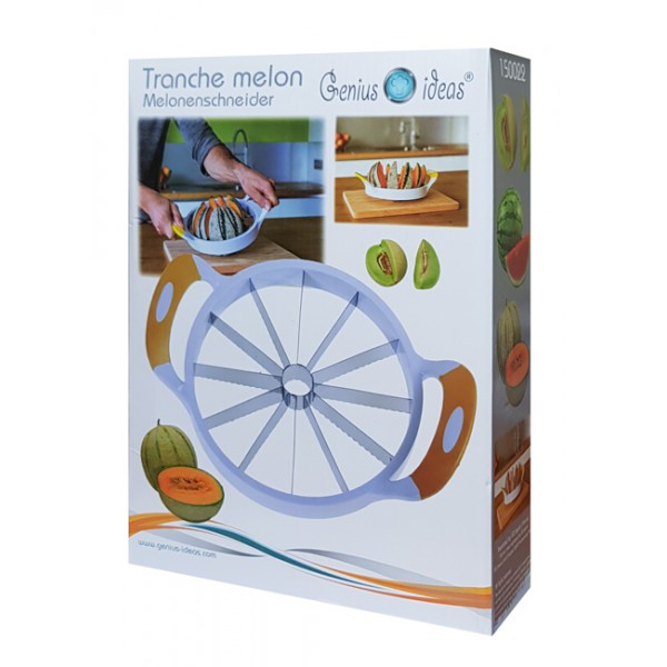 GENIUS IDEAS κόφτης πεπονιού 150022, 19cm, λευκός