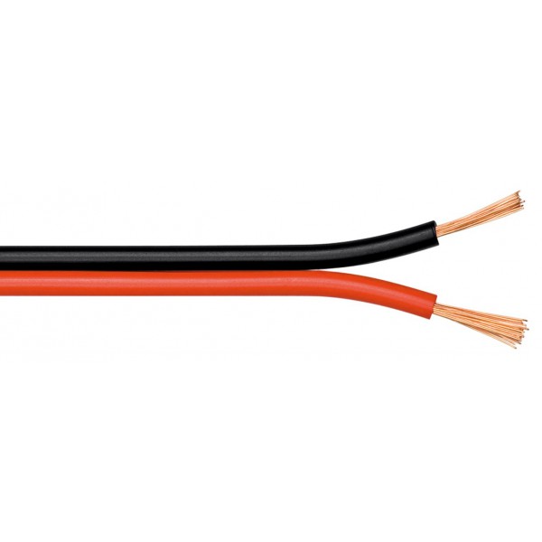 GOOBAY καλώδιο ήχου 2x 0.75 mm² 15022, CCA, 100m, μαύρο & κόκκινο GOOBAY καλώδιο ήχου 2x 0.75 mm² 15022, CCA, 100m, μαύρο & κόκκινο