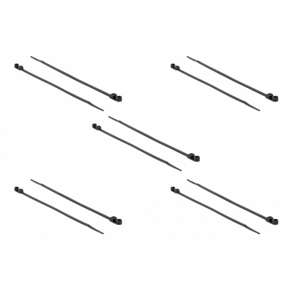DELOCK Δεματικά καλωδίων 18952 με οπή στερέωσης, 300x7.6mm, μαύρα, 10τμχ DELOCK Δεματικά καλωδίων 18952 με οπή στερέωσης, 300x7.6mm, μαύρα, 10τμχ