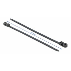 DELOCK Δεματικά καλωδίων 18952 με οπή στερέωσης, 300x7.6mm, μαύρα, 10τμχ