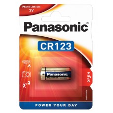 PANASONIC μπαταρία λιθίου CR123A, 3V, 1τμχ