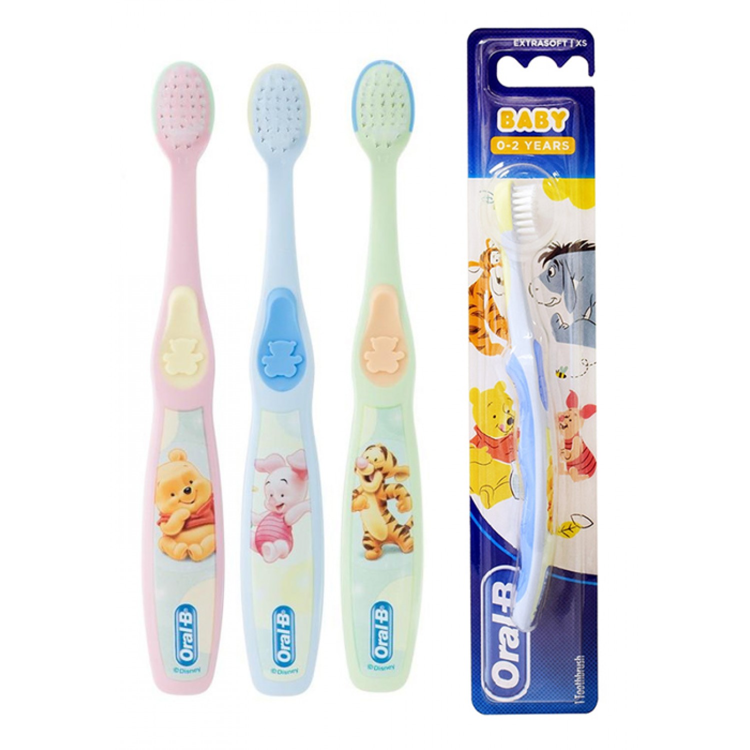 ORAL-B B παιδική οδοντόβουρτσα Baby, extra μαλακή, ποικιλία χρωμάτων ORAL-B B παιδική οδοντόβουρτσα Baby, extra μαλακή, ποικιλία χρωμάτων