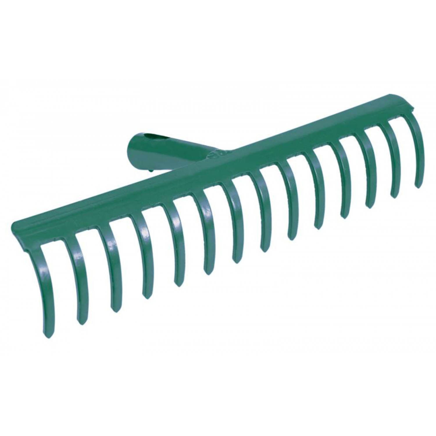 FLO μεταλλική τσουγκράνα 35750, 28 cm, 12 δόντια, unmounted, πράσινη