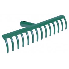 FLO μεταλλική τσουγκράνα 35750, 28 cm, 12 δόντια, unmounted, πράσινη