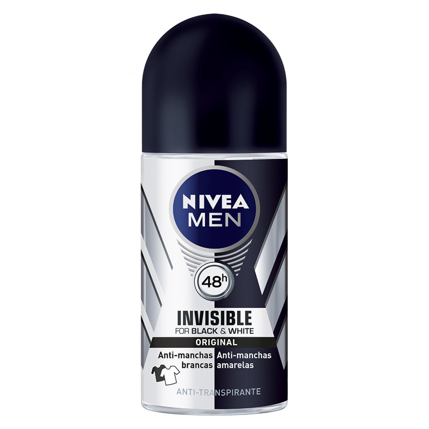 NIVEA MEN αποσμητικό Roll-on Black & White Invisible Original, 50ml NIVEA MEN αποσμητικό Roll-on Black & White Invisible Original, 50ml