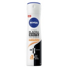 NIVEA αποσμητικό σπρέι Black & White Invisible Ultimate Impact, 150ml