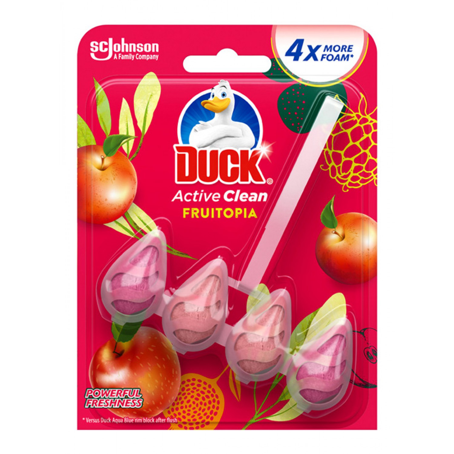 DUCK αρωματικό τουαλέτας Active clean, Fruitopia, 38.6g