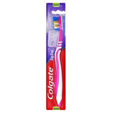 COLGATE οδοντόβουρτσα ZigZag με καπάκι, medium, ποικιλία χρωμάτων