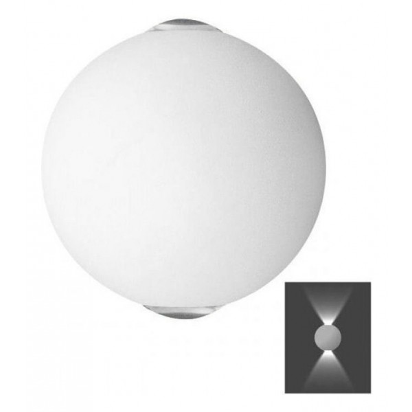 LED φωτιστικό τοίχου 5882, μεταλλικό, 6W, 3000K, λευκό