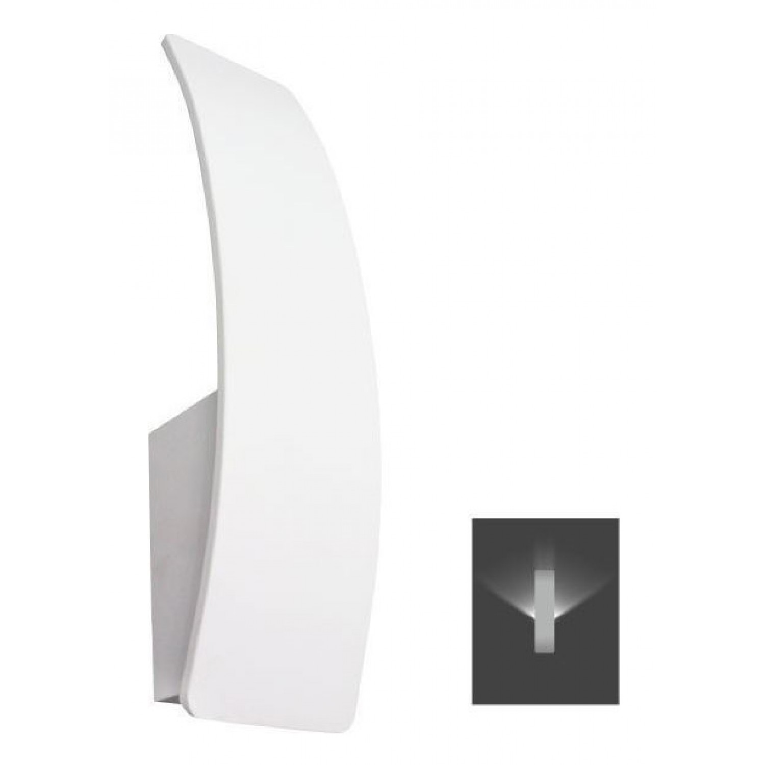 LED φωτιστικό τοίχου 5884, μεταλλικό, 7W, 3000K, λευκό LED φωτιστικό τοίχου 5884, μεταλλικό, 7W, 3000K, λευκό