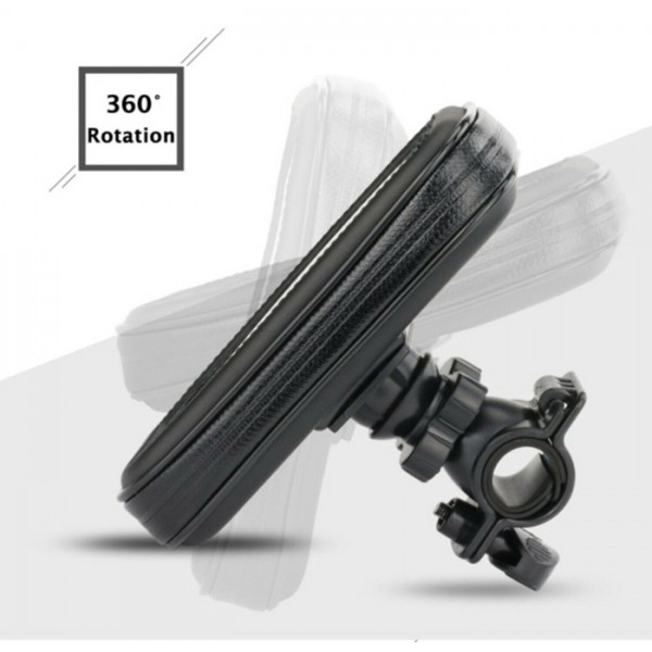 Θήκη κινητού με περιστρεφόμενη βάση για ποδήλατο 59695, μαύρη