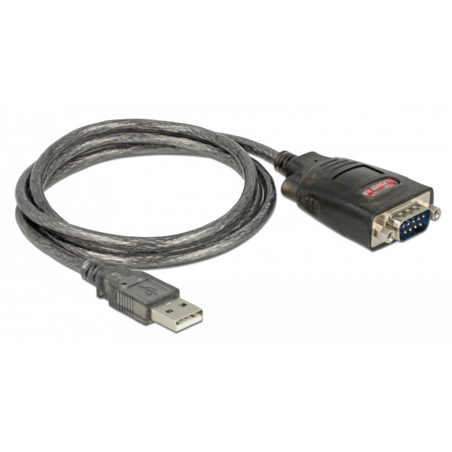 DELOCK καλώδιο USB 2.0 σε serial RS-232 DB9 61364, 1m, μαύρο-διαφανές DELOCK καλώδιο USB 2.0 σε serial RS-232 DB9 61364, 1m, μαύρο-διαφανές