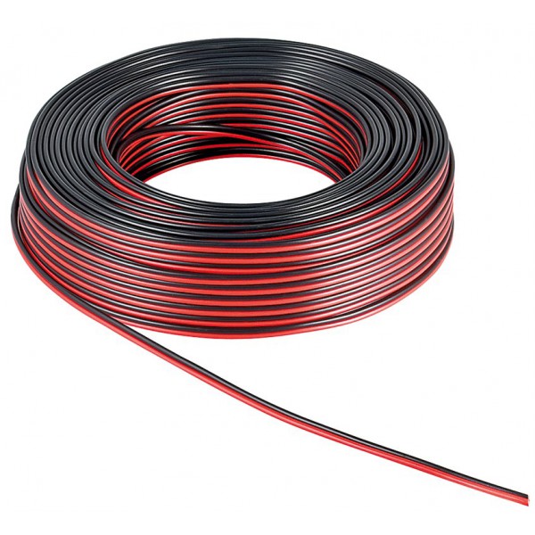 GOOBAY καλώδιο ήχου 2x 0.75 mm² 15089, CCA, 25m, μαύρο & κόκκινο GOOBAY καλώδιο ήχου 2x 0.75 mm² 15089, CCA, 25m, μαύρο & κόκκινο