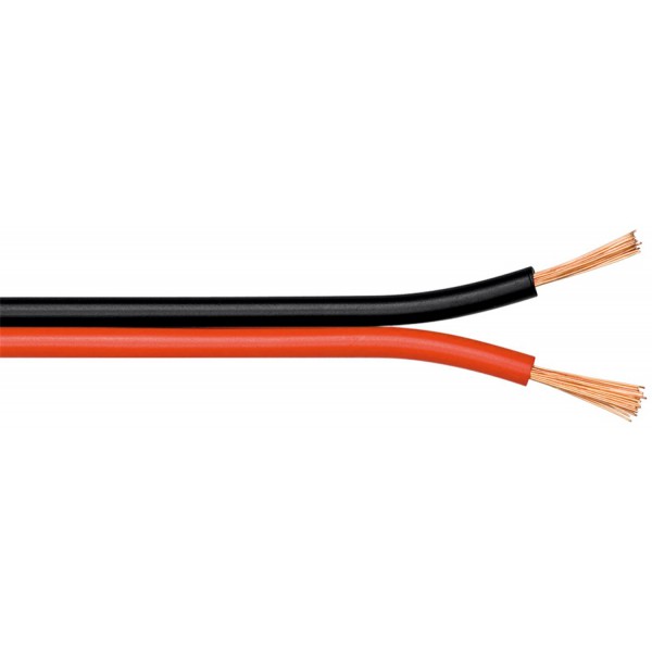 GOOBAY καλώδιο ήχου 2x 0.75 mm² 15089, CCA, 25m, μαύρο & κόκκινο GOOBAY καλώδιο ήχου 2x 0.75 mm² 15089, CCA, 25m, μαύρο & κόκκινο