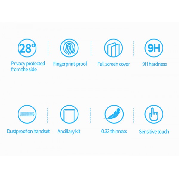 NILLKIN tempered glass Gurdian Full Coverage 2.5D για iPhone 12/12 Pro