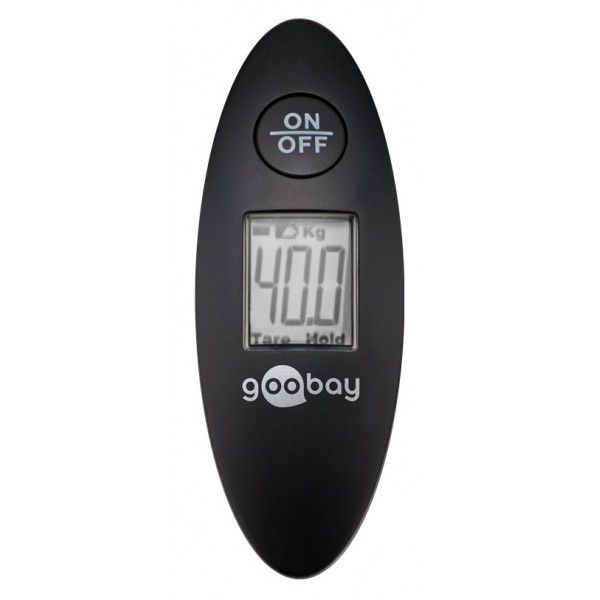 GOOBAY ηλεκτρονική ζυγαριά αποσκευών 71882, kg, lb, μαύρη