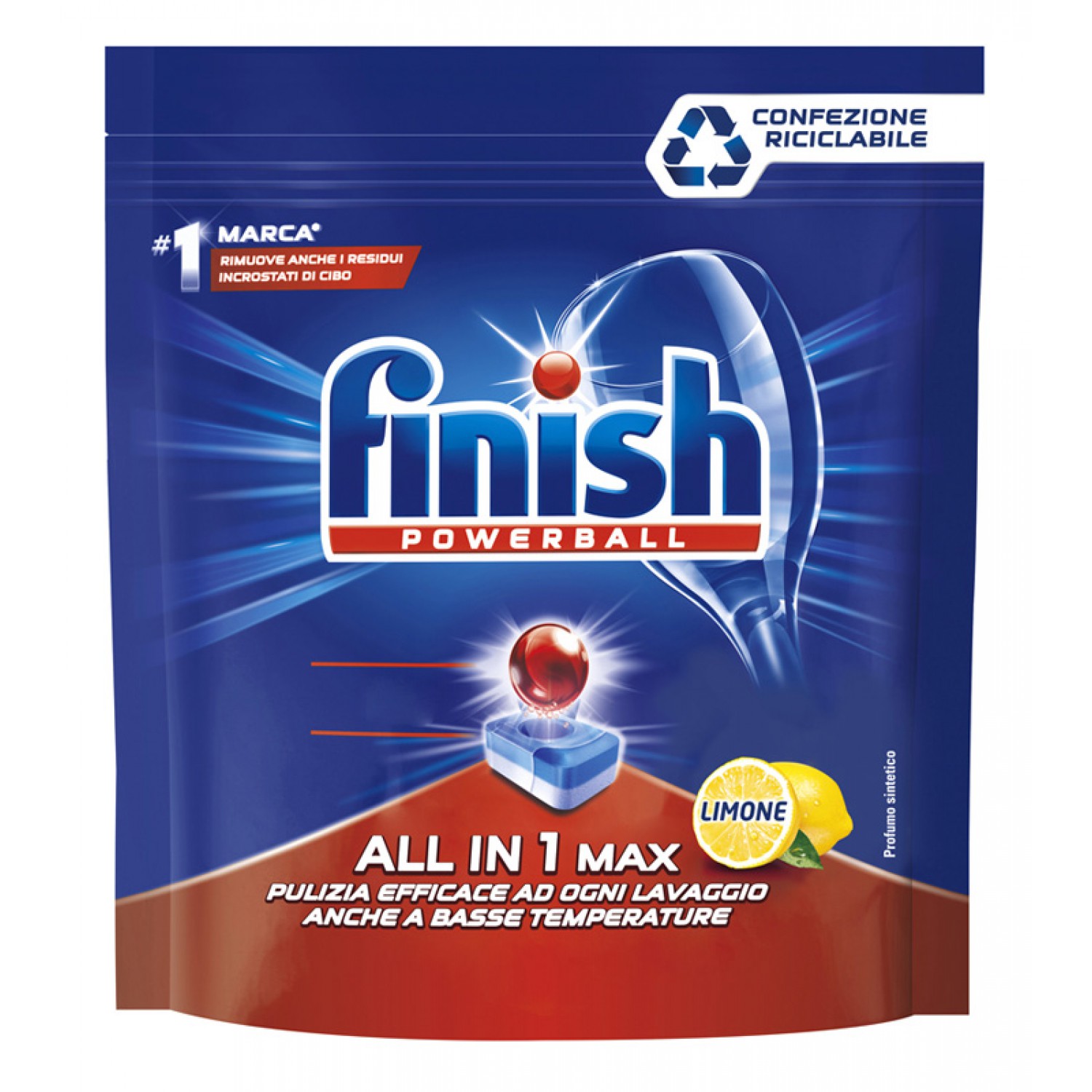 FINISH ταμπλέτες All In One Max, λεμόνι, 14τμχ FINISH ταμπλέτες All In One Max, λεμόνι, 14τμχ