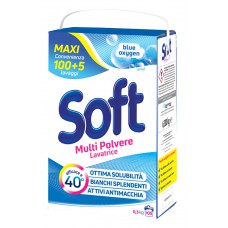 SOFT απορρυπαντικό πλυντηρίου σε σκόνη Blue oxygen, 105 μεζούρες, 6.3kg