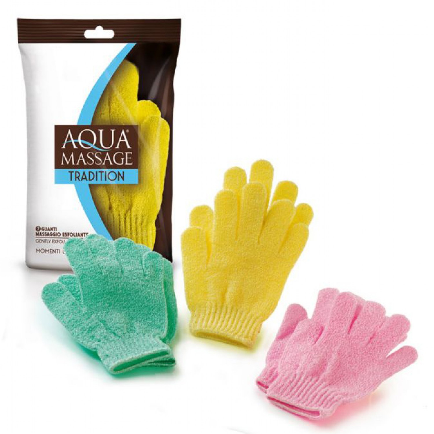 AQUA MASSAGE σφουγγάρι μπάνιου γάντι Tradition, διάφορα χρώματα