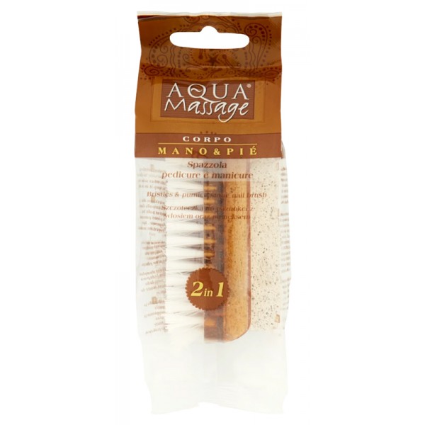 AQUA MASSAGE Βουρτσάκι καθαρισμού & απολέπισης ποδιών, καφέ AQUA MASSAGE Βουρτσάκι καθαρισμού & απολέπισης ποδιών, καφέ