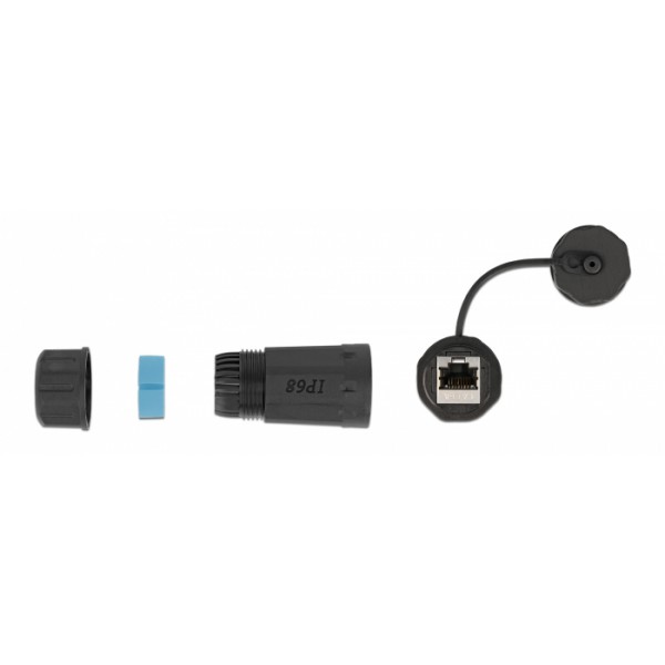 DELOCK αδιάβροχος σύνδεσμος RJ45 Cat.6A 86701, μπλε DELOCK αδιάβροχος σύνδεσμος RJ45 Cat.6A 86701, μπλε