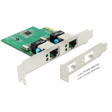 DELOCK PCI Express Card σε 2x Gigabit LAN 89999, έως 1000 Mbps