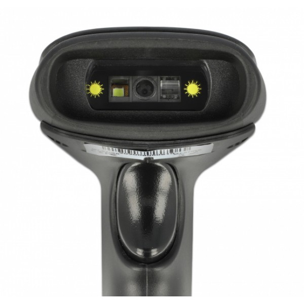 DELOCK USB barcode scanner 1D και 2D 90522, με καλώδιο σύνδεσης, μαύρο
