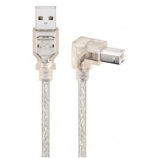 GOOBAY καλώδιο USB σε USB Type B 93576, 90°, 1m, διάφανο