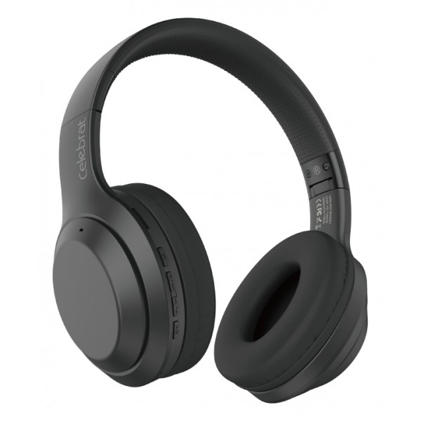 CELEBRAT headphones A24, wireless & wired, BT 5.0, 40mm, μαύρα CELEBRAT headphones A24, wireless & wired, BT 5.0, 40mm, μαύρα