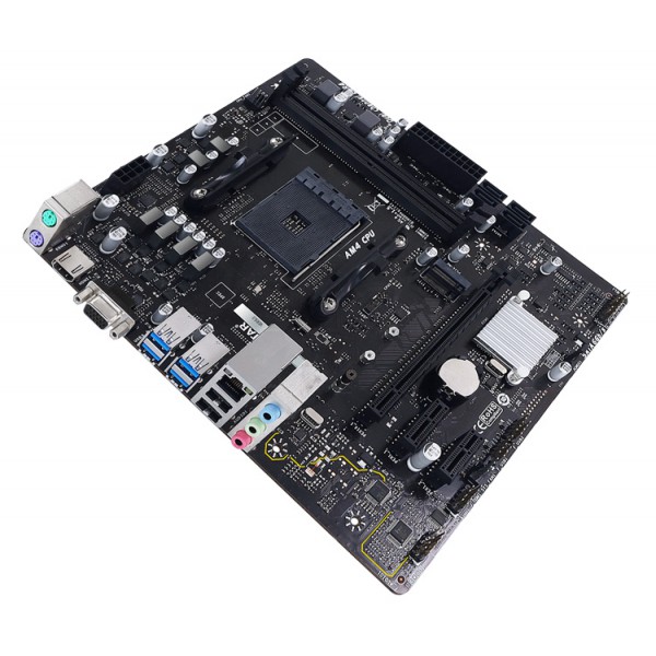 BIOSTAR Μητρική A32M2, 2x DDR4, AM4, USB 3.2, Micro ATX, Ver. 6.3