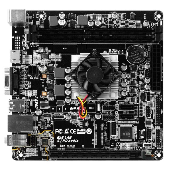 BIOSTAR Μητρική A68N-5600E και CPU A4-3350B, 2x DDR3, Mini ITX, Ver. 6.0 BIOSTAR Μητρική A68N-5600E και CPU A4-3350B, 2x DDR3, Mini ITX, Ver. 6.0