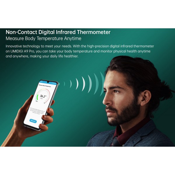 UMIDIGI Smartphone A9 Pro, 6.3" FHD+, 6/128GB, 48MP SONY, μαύρο